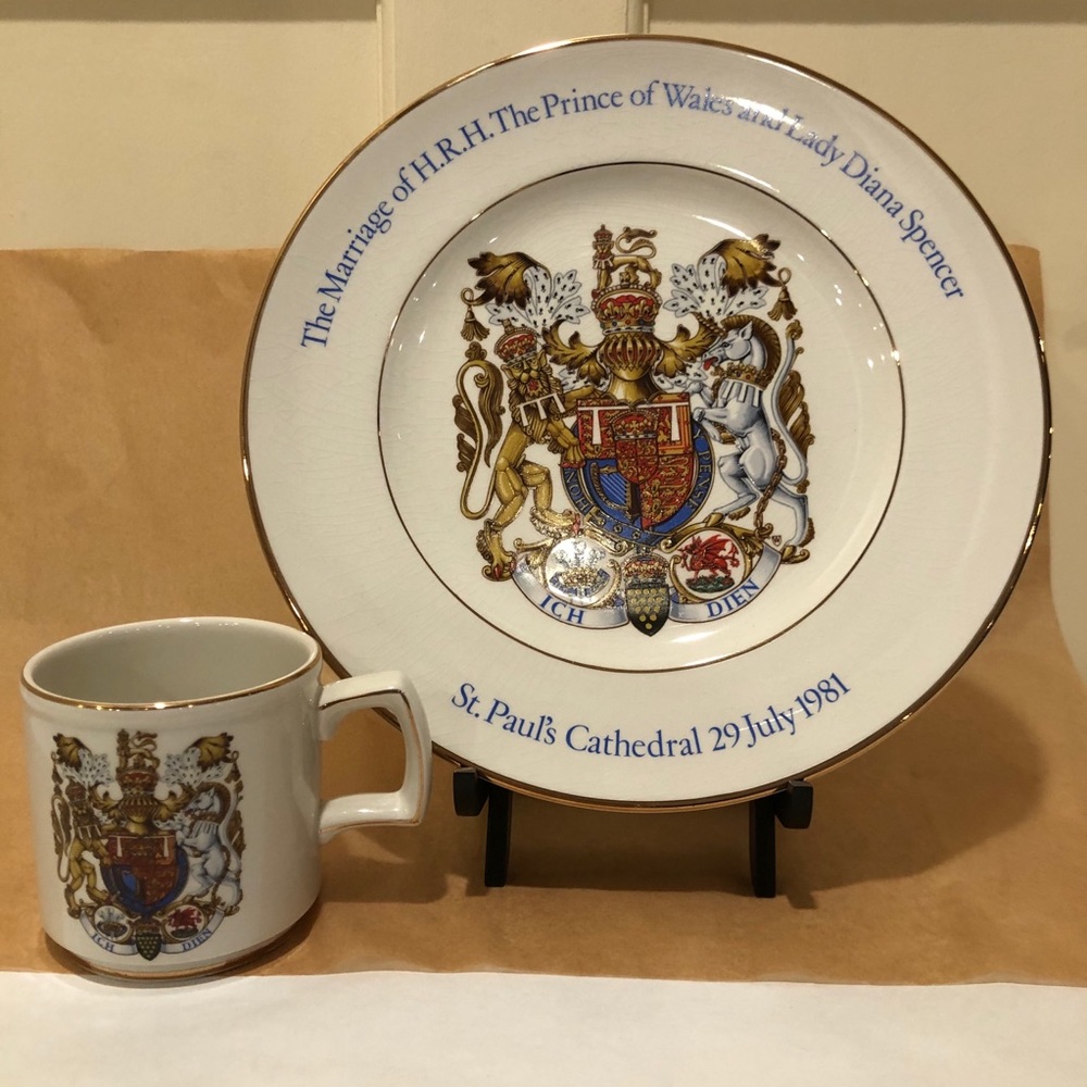 Pride of Britain Royal Marriage Souvenir plate/cup